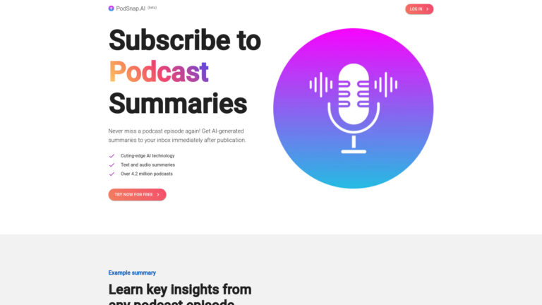 Trending Podsnap.ai AI Tool Review