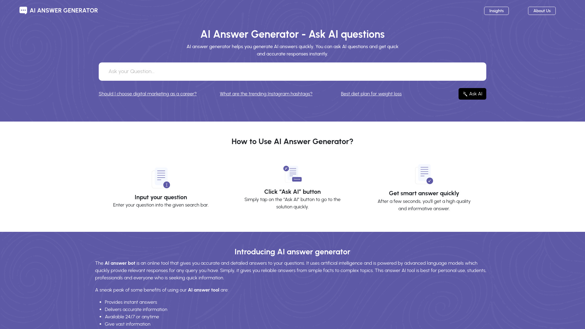 AI Answer Generator logo
