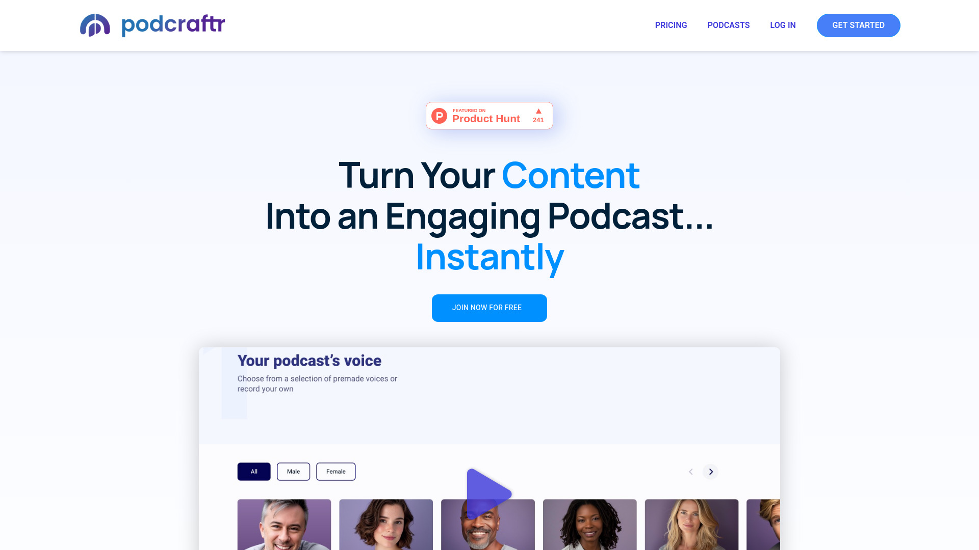 Podcraftr logo