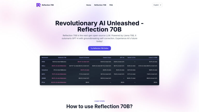 Popular Reflection 70b AI Tool Review