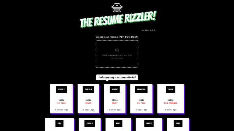 New Resume Rizzler AI Tool Review
