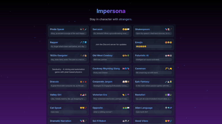 Powerful Impersona AI Tool Review