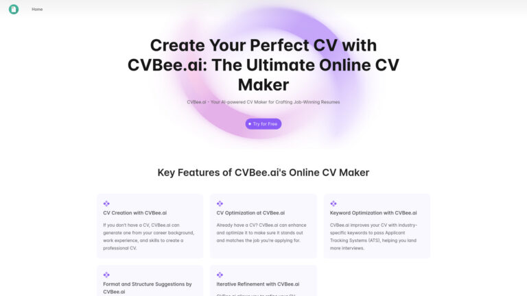 Trending Cvbee.ai AI Tool Review