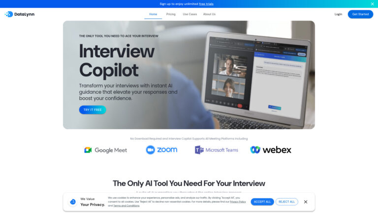 Free Datalynn AI Interview Copilot AI Tool Review