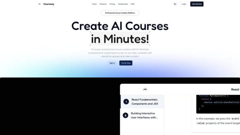 Smart Coursezy AI Tool Review