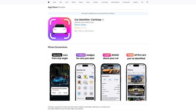 Smart Carsnap AI Tool Review