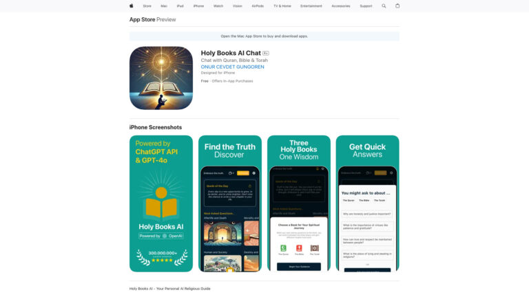 Smart Holy Books AI Chat AI Tool Review