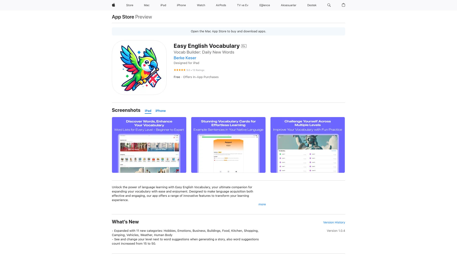 Easy English Vocabulary logo