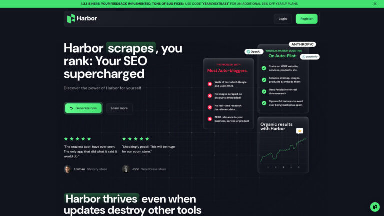 Top Harbor AI Seo Content Generator AI Tool Review