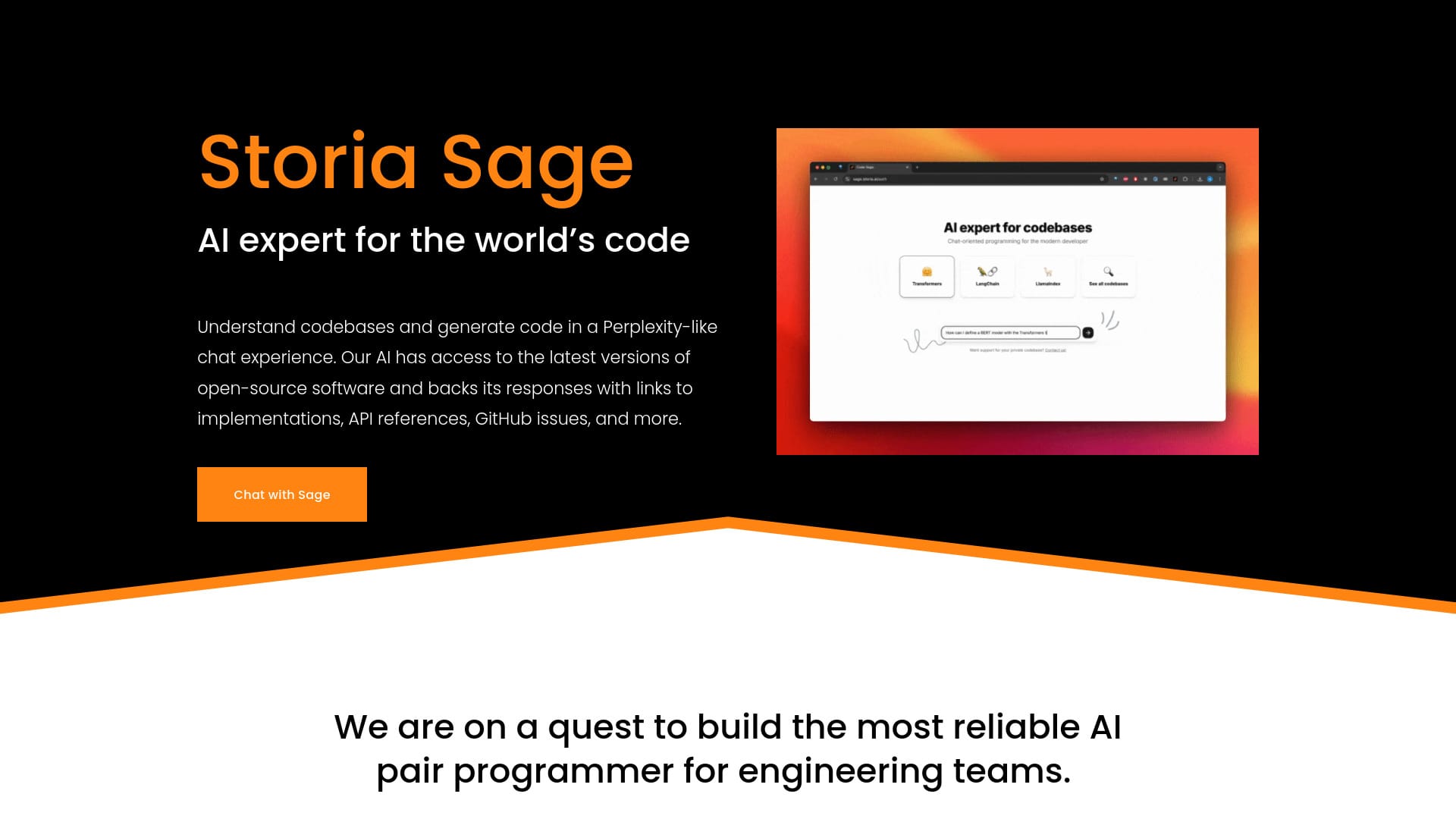 AI expert for codebases logo
