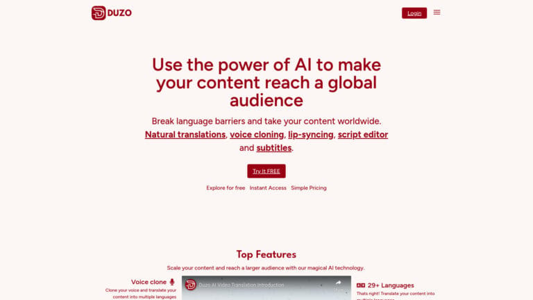 Smart Duzo AI Translation AI Tool Review