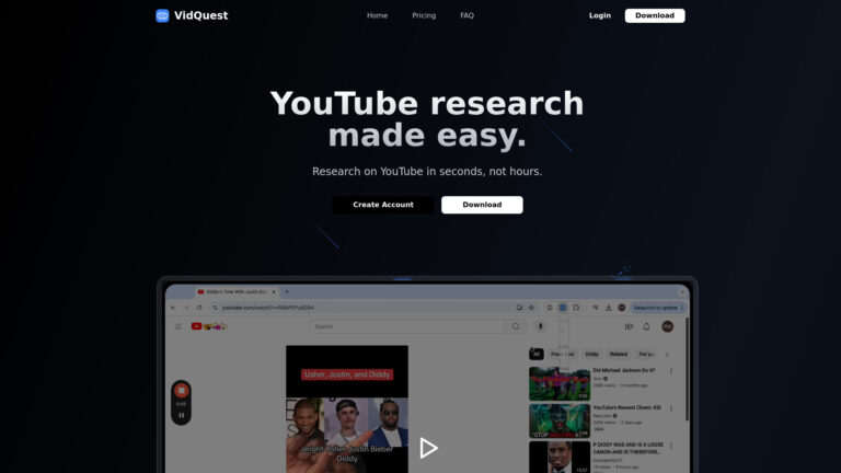 Popular Vidquest AI AI Tool Review