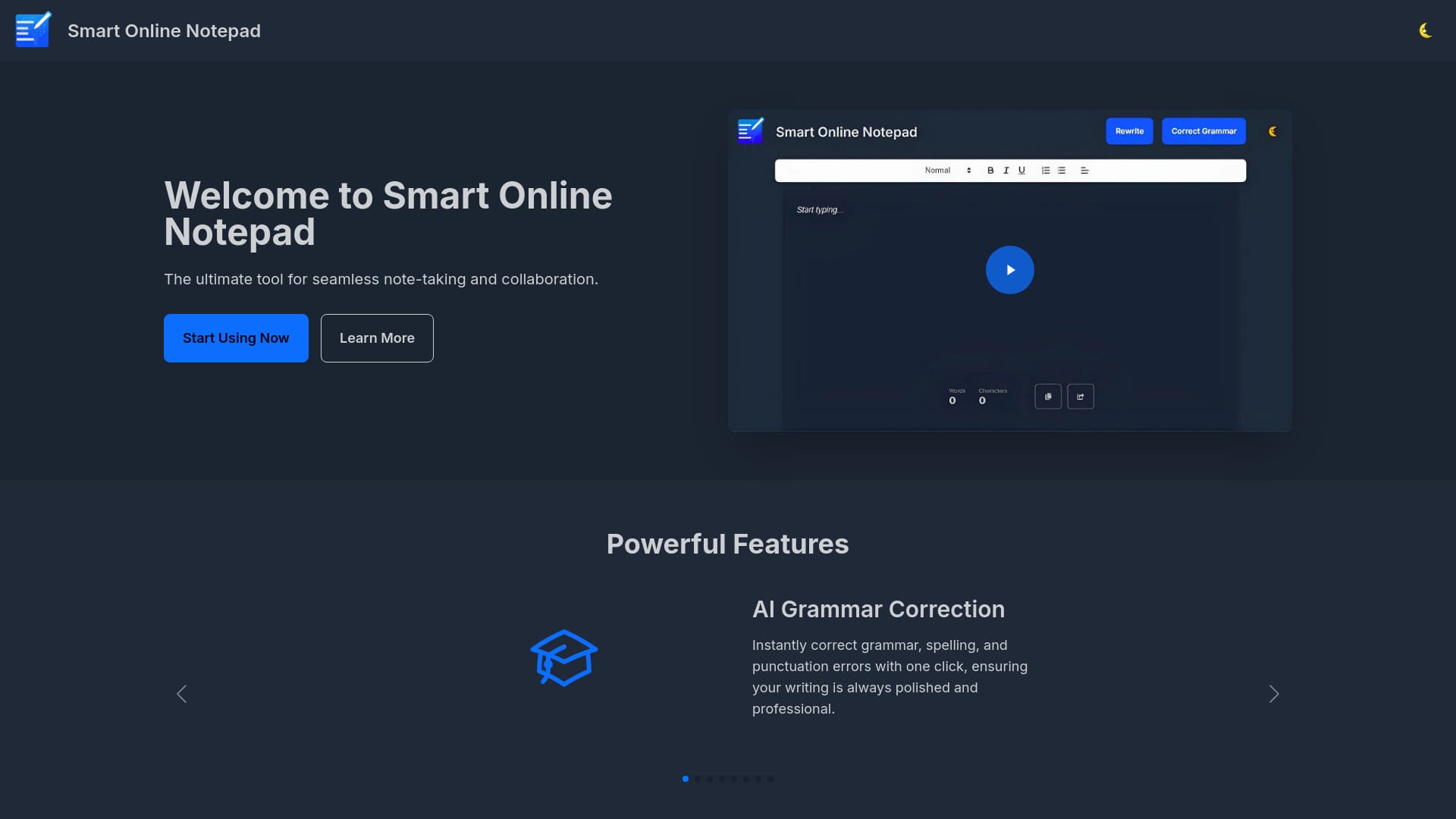 Smart Online Notepad logo