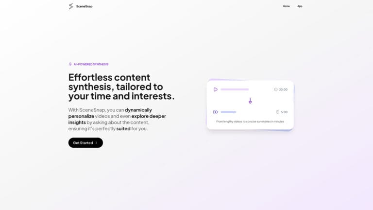 Innovative Scenesnap AI Tool Review