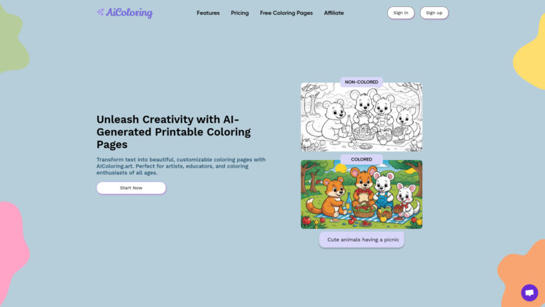 Innovative AIcoloring.art AI Tool Review