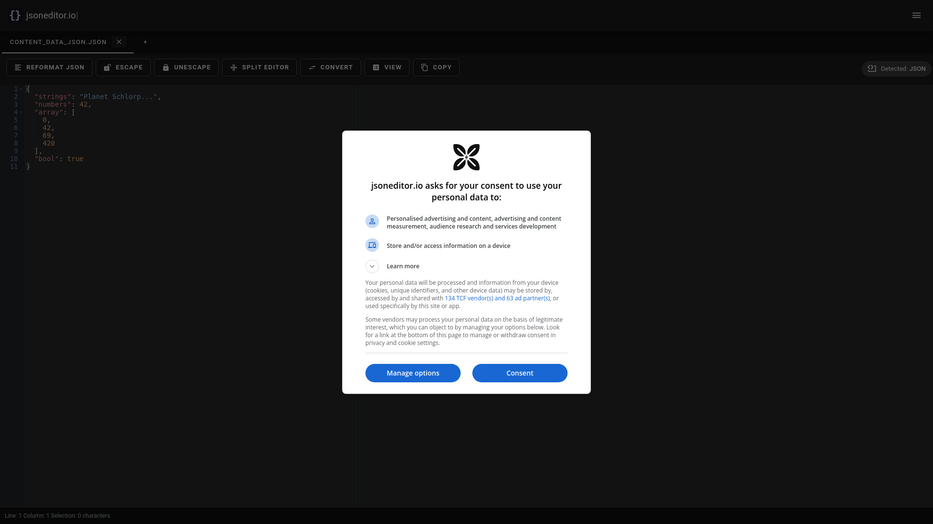 JSONEditor.io logo
