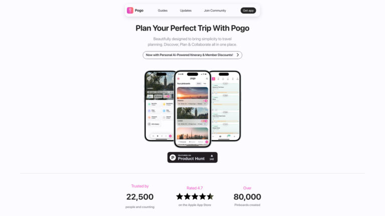Trending Pogo Travel Planning App AI Tool Review