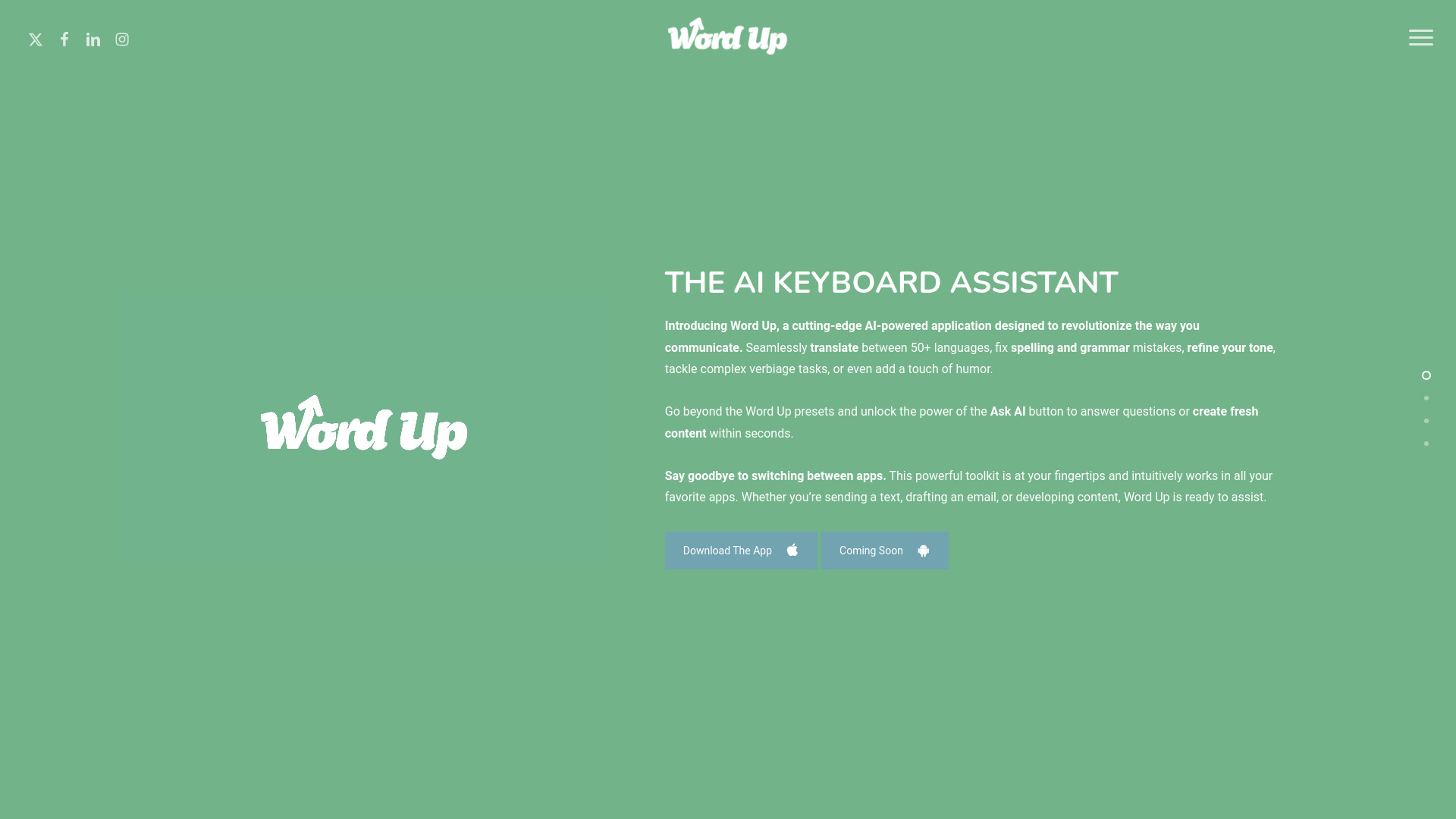 Word Up logo
