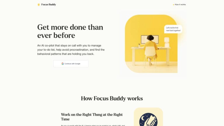 Smart Focus Buddy AI Tool Review