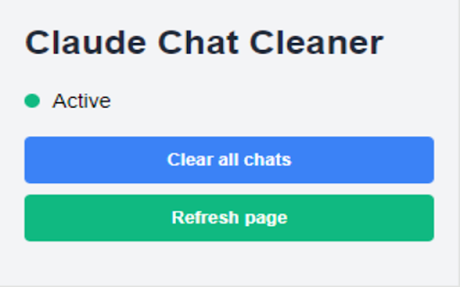 Claude Chat Cleaner ai chrome extension logo