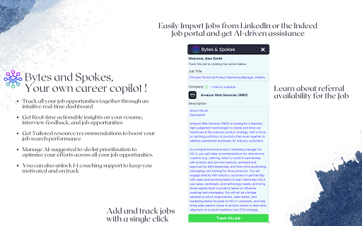 Bytes & Spokes ai chrome extension logo