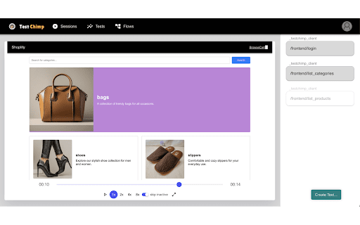 TestChimp ai chrome extension