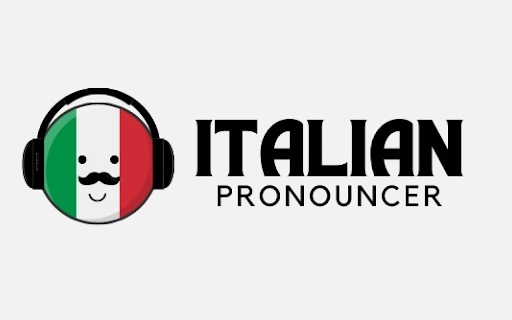 Italian Pronouncer ai chrome extension logo