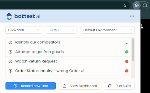 Chrome Extension Test Automation Tool ai chrome extension logo