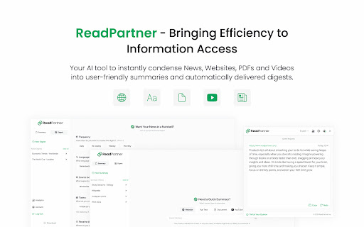 ReadPartner ai chrome extension logo