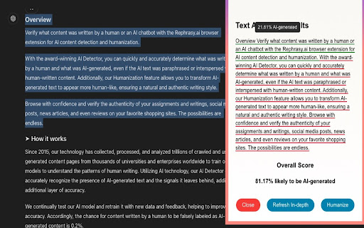 Rephrasy.ai ai chrome extension