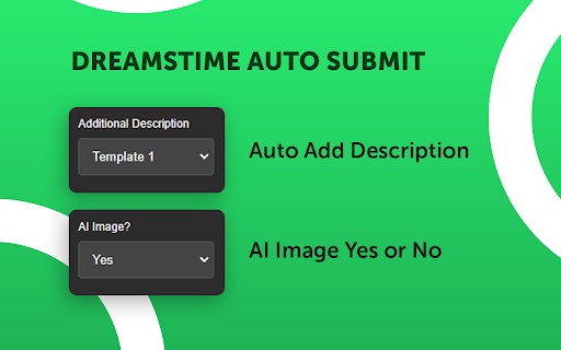 Demo Dreamstime Auto Submit for AI Image Stock ai chrome extension logo