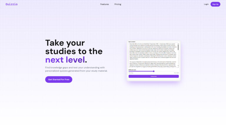 New Quizzio AI Tool Review