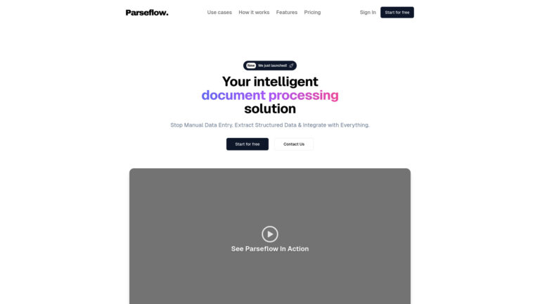 Popular Parseflow AI Tool Review