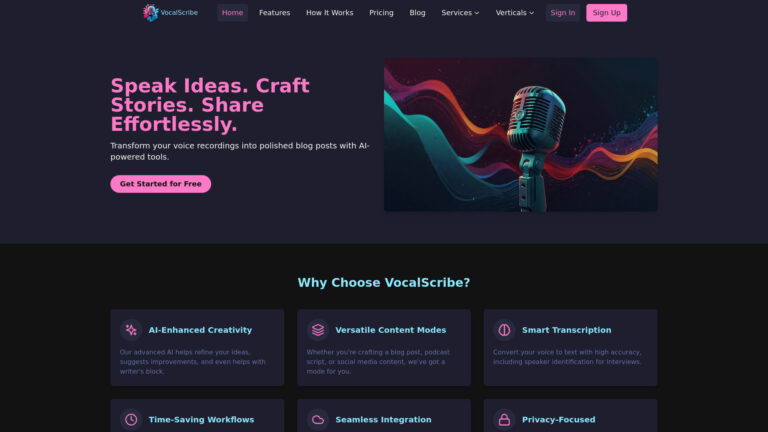 Powerful Vocalscribe AI Tool Review