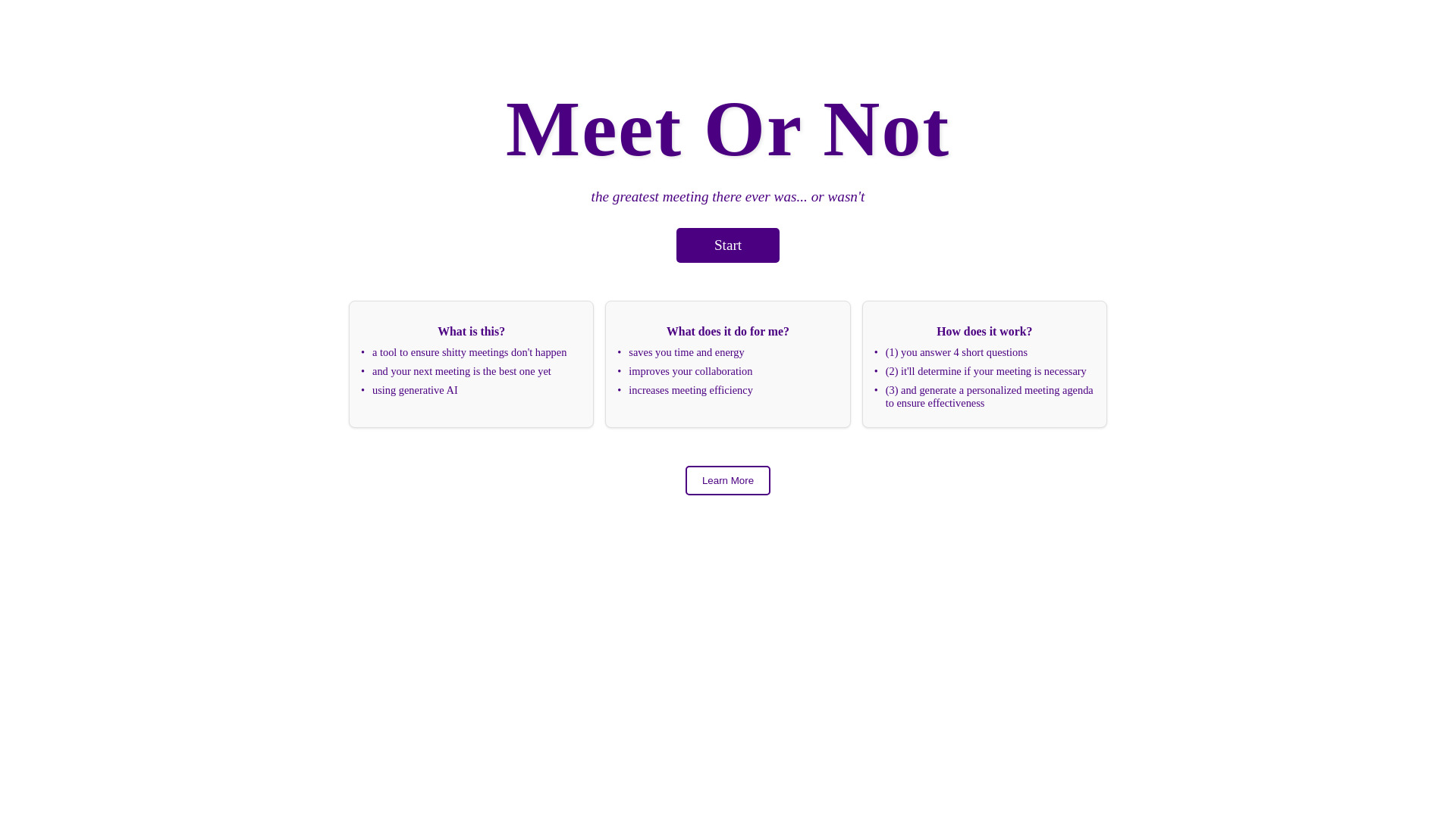 Meet Or Not logo