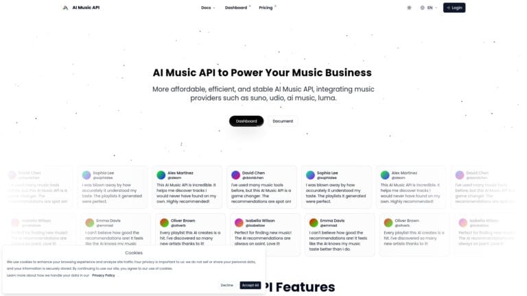 Trending AI Music Api AI Tool Review