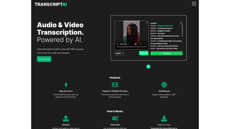 Free Transcriptai AI Tool Review
