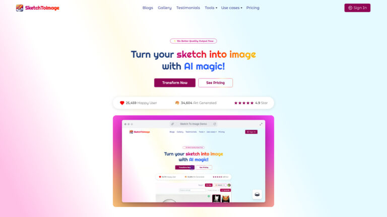 Powerful Sketchtoimage AI Tool Review