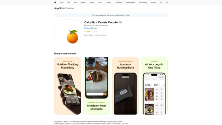 Advanced Calorific AI Tool Review