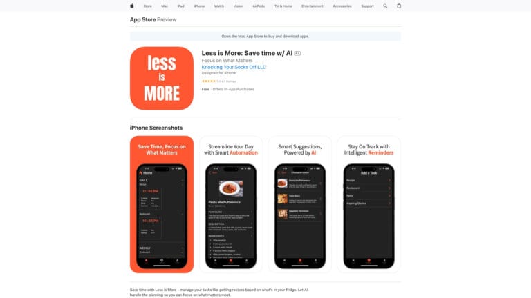 Top Less Is More AI Tool Review
