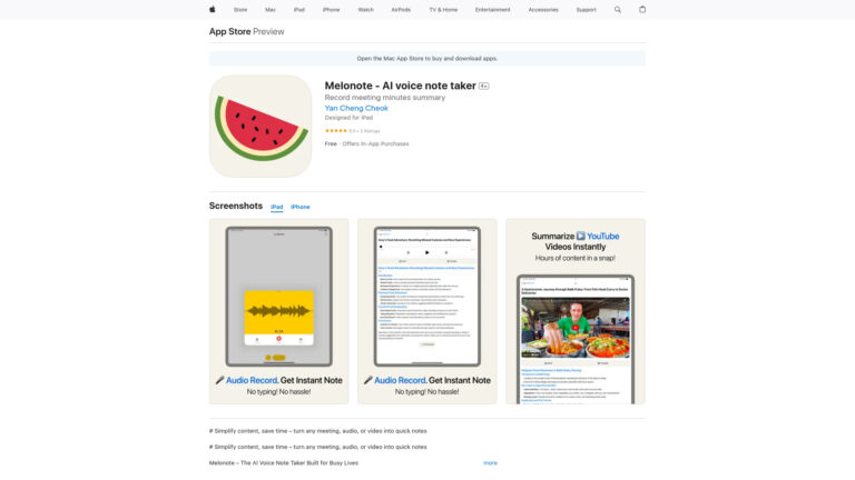 Free Melonote AI Tool Review