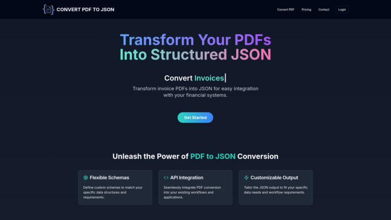 Trending Convert Pdf To Json AI Tool Review