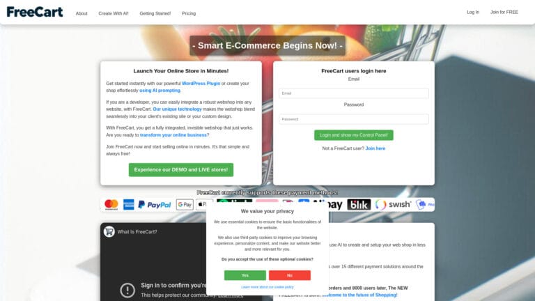 Innovative Freecart AI Tool Review