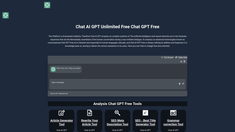 Free Chat AI Gpt AI Tool Review