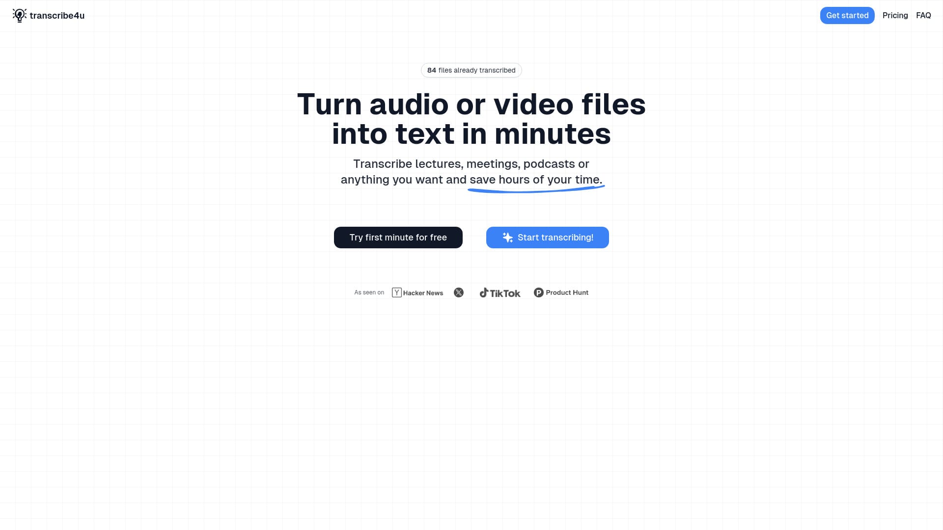 transcribe4u logo