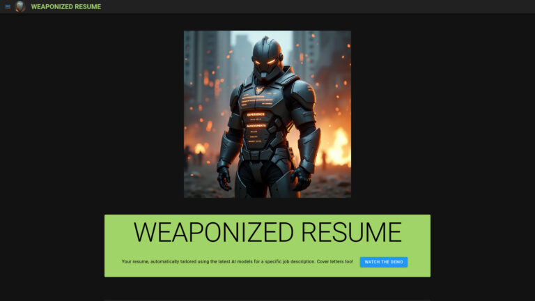 Trending Weaponized Resume AI Tool Review