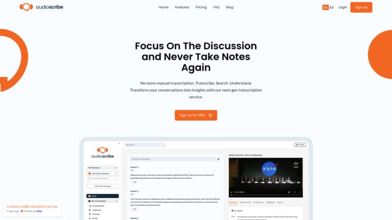 Innovative Audioscribe.io AI Tool Review
