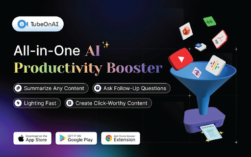 TubeOnAI ai chrome extension logo