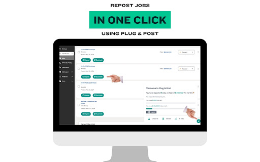 Plug and Post ai chrome extension logo