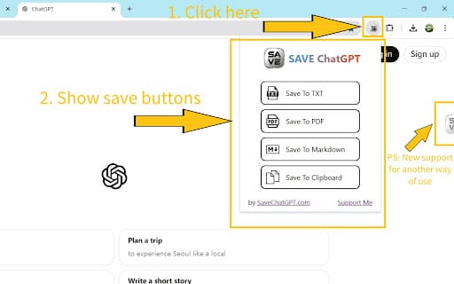 Save ChatGPT ai chrome extension logo
